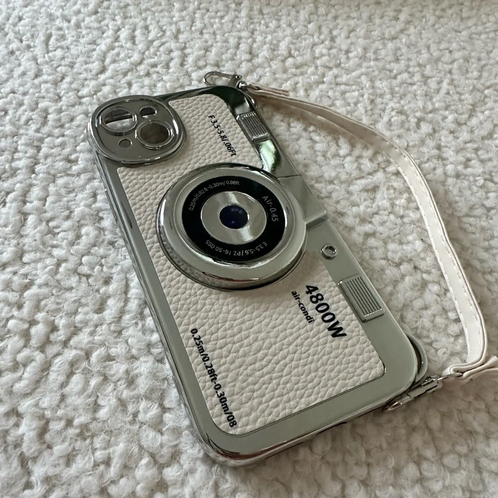Retro Vintage Camera Phone Case with Strap IPhone 14 Plus - Picture 4 of 7